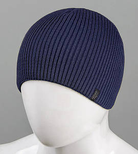Шапка чоловіча 4-кл. без закота (С2215), Темно-Синій