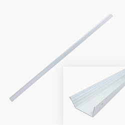 Ручка меблева довга на торець біла 1200мм Long K