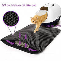 Популярний! Водонепроникний двошаровий килимок для котячого туалету 45х60см - Краща якість тільки на Nukleon.com.ua