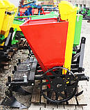 2-рядна саджалка Бомет 50/55 з ящиком для міндобрив (3т, 150л, крок посадки 29/32/35см, майданчик для оператора), фото 6