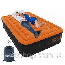 Надувний матрац Luxchoice Queen із вбудованим насосом 203x152x40