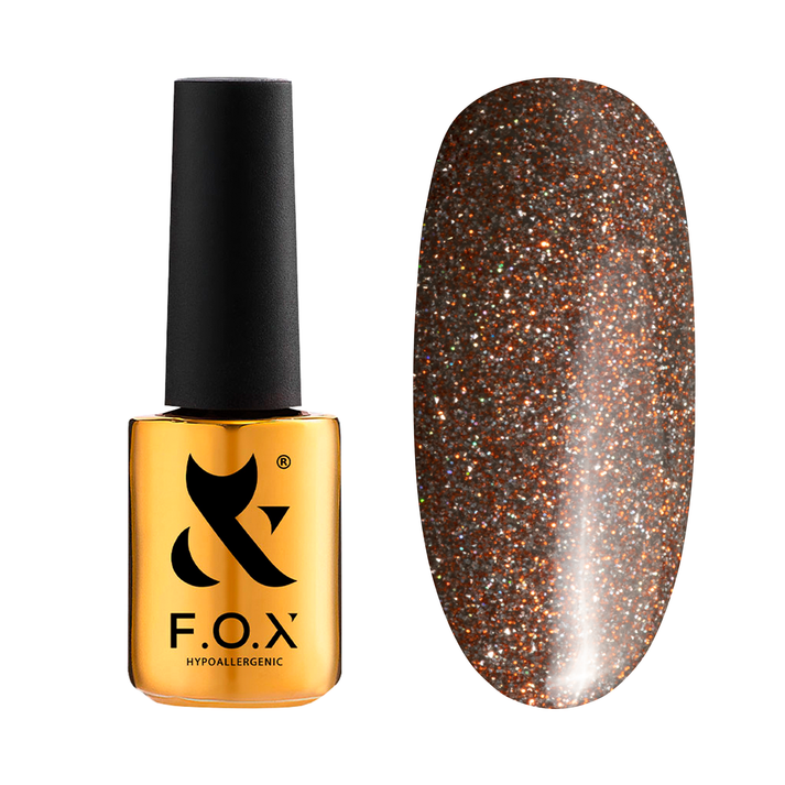 F.O.X. Гель-лак Sparkle 001, 7 ml