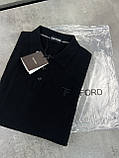 Чоловічий светр-поло Tom Ford кашеміровий чорного кольору, фото 3