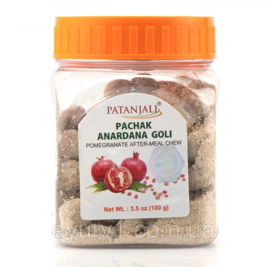 Травлення, Гранат, Patanjali Pachak Anardana Goli 100г