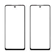 Скло тачскрину з OCA плівкою INFINIX Hot 40 Pro чорне, з олеофобним покриттям, загартоване