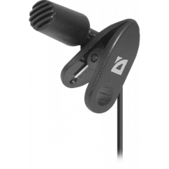 Мікрофон DEFENDER (64109)MIC-109 чорний на прищіпці 1.8 м