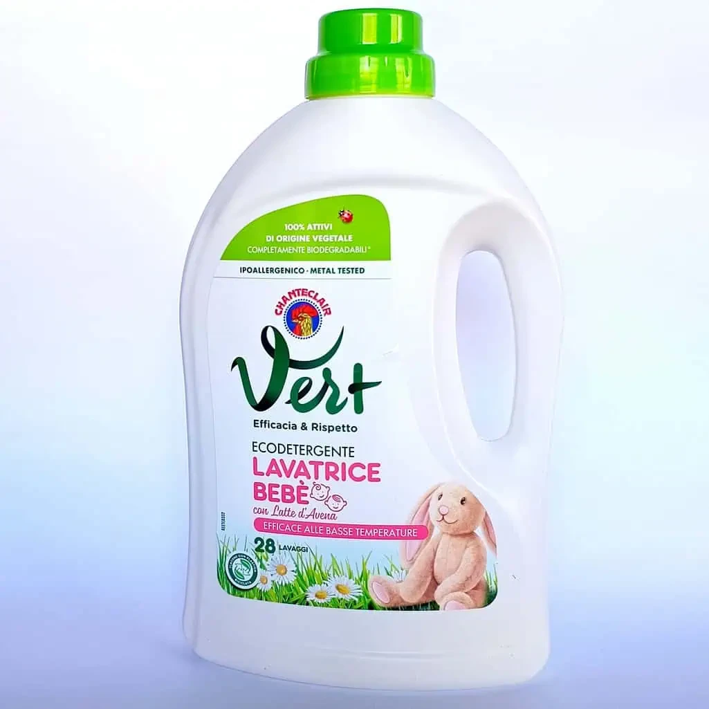 Chanteclair Vert Ecodetergente Lavatrice Bebe гель для прання дитячого одягу з вівсяним молочком 1.4л