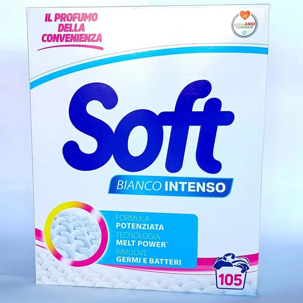 Soft Bianco Intenso Пральний порошок з посиленою формулою для прання білих речей 5.2 кг, фото 1