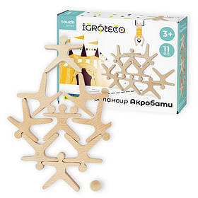 Дитяча розвиваюча гра балансир "Акробати" Igroteco 900491, 11 елементів, Toyman