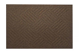 Килимок під двері без крайки, з малюнком, коричневий, 60х90 см 5031Brw