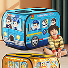 Ігровий намет для дітей 110х70х70см, Kids Playhouse Поліцейська машина, Блакитний / Дитячий намет складний, фото 4