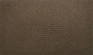 Килимок під двері без крайки, з малюнком, коричневий, 40х60 см 5013Br