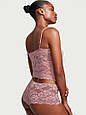 Піжама Victoria's Secret Cropped Modal & Lace Panty Set (Pink), M, фото 2