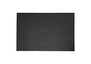 Килимок під двері без крайки, з малюнком, сірий, 60х90 см 5031Gr