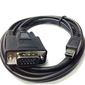 Кабель Mini USB Male 5 pin To VGA D SUB 15 pins Male  1.5m