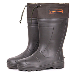 Чоботи зимові для риболовлі до -30 °C EVA з фольгованим вкладнем ГумаТрест E-07/Сапоги гумові