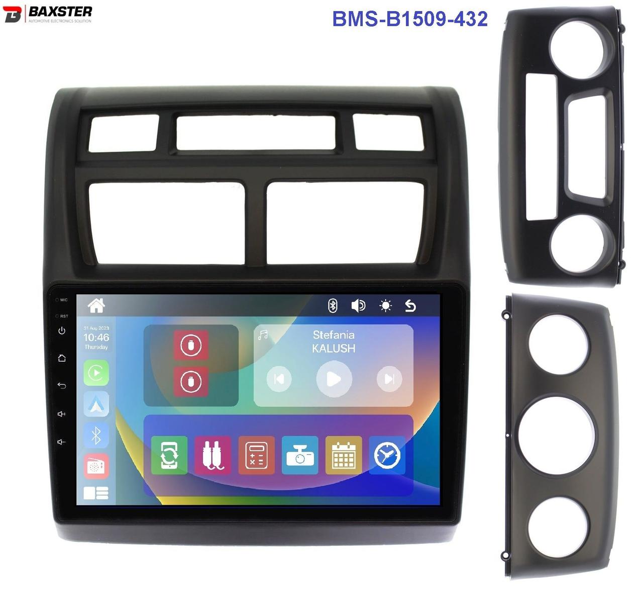 Штатна магнітола Baxster BMS-B1509-432 KIA Sportage (KM) 2008-2010 (клімат + конд.)