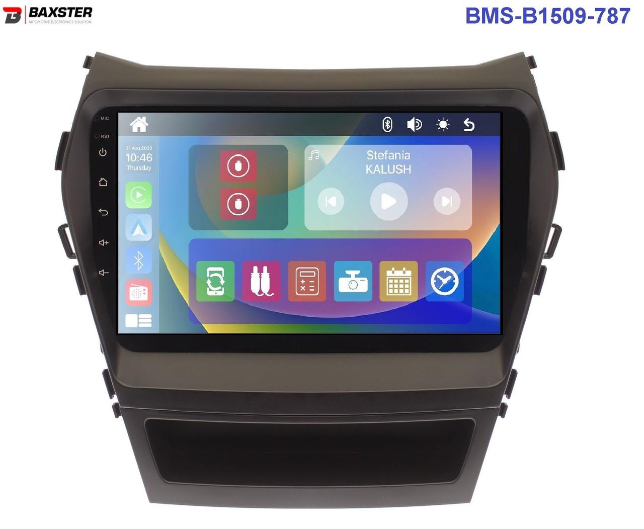 Штатна магнітола Baxster BMS-B1509-787 HYUNDAI Santa Fe/ix45 12-18