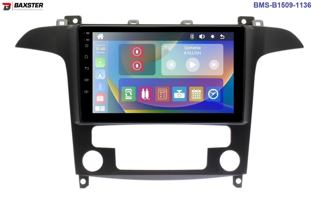 Штатна магнітола Baxster BMS-B1509-1136 FORD S-Max (клімат) 06-15