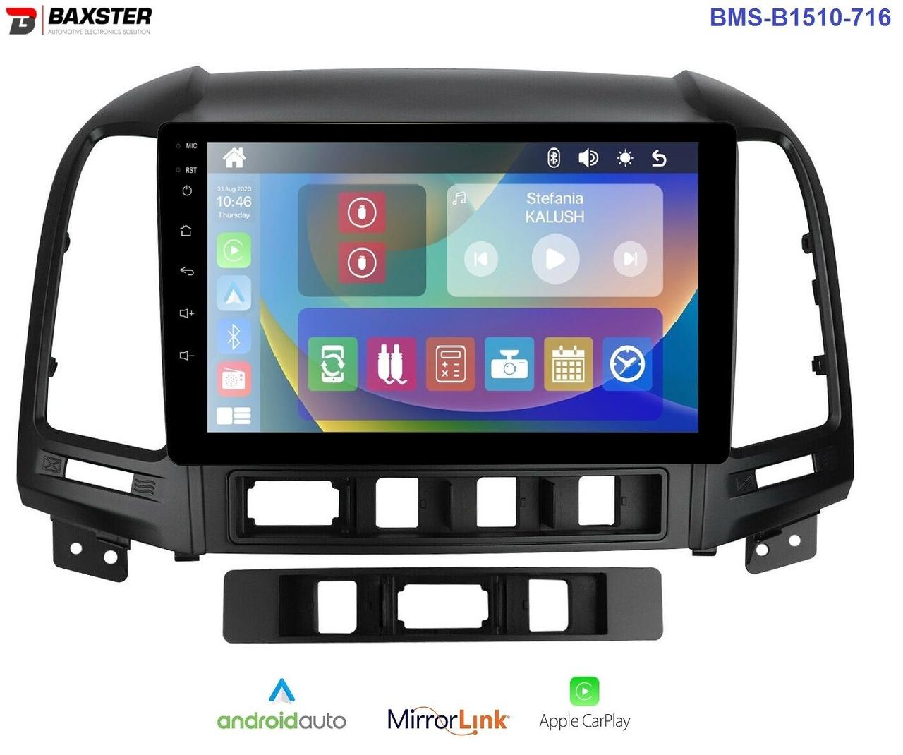 Штатна магнітола Baxster BMS-B1509-716 HYUNDAI Santa Fe 06-12
