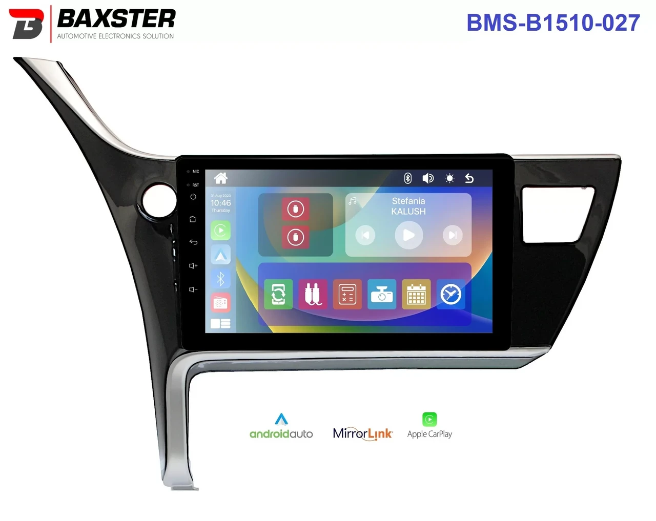 Штатна магнітола Baxster ВМS-B1510-027 TOYOTA Corolla (E170) 17-19