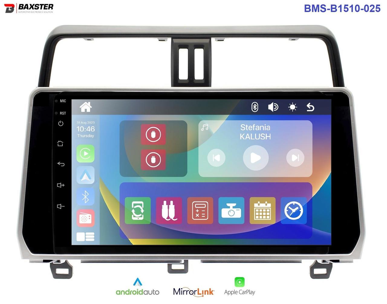 Штатна магнітола Baxster ВМS-B1510-025 TOYOTA LС Prado 150 17-20