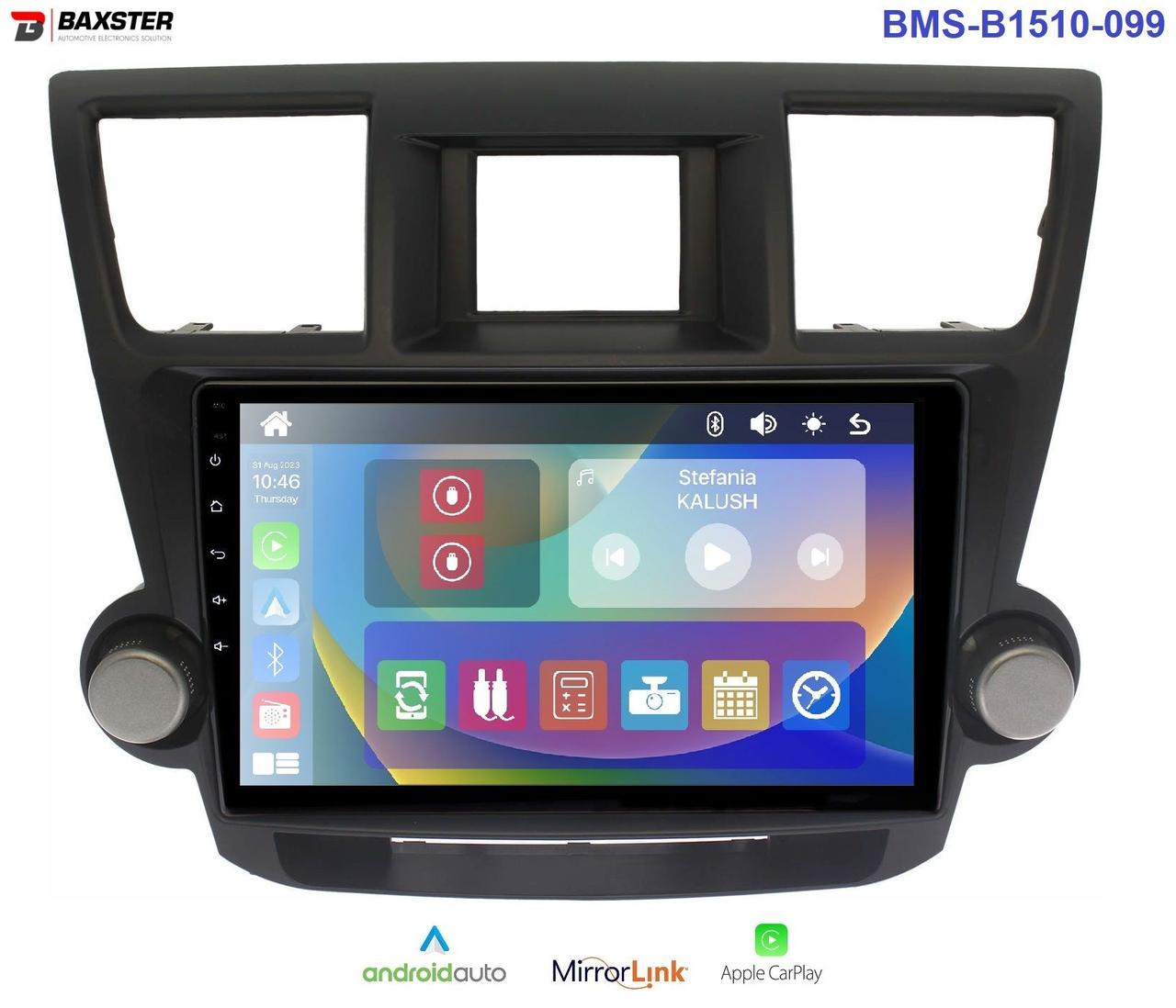 Штатна магнітола Baxster ВМS-B1510-099 TOYOTA Highlander 2008-2014