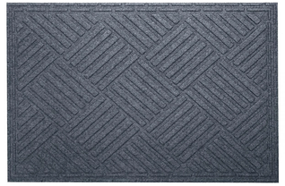 Килимок під двері без крайки, з малюнком, сірий, 40х60 см. R5011Gry