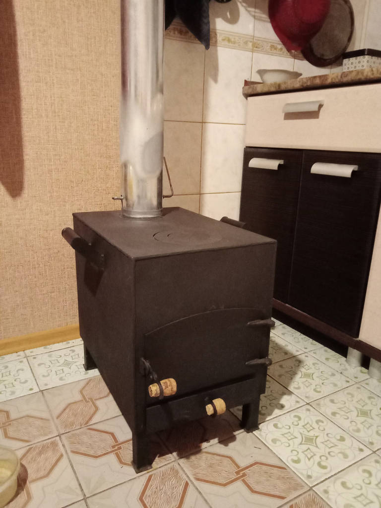 Пічка дров'яна буржуйка 3 мм сталь, піч для опалення - фото покупців 1