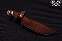 Ніж ручної роботи "Вдала риболовля" 120х34х2.3 мм з інструментальної сталі та колодкою з капа клена, фото 4