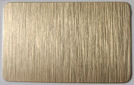 Алюміній для сублімації потертий золото для ЗОВНІШНЬОГО ВИКОРИСТАННЯ 600х300х0,55 мм