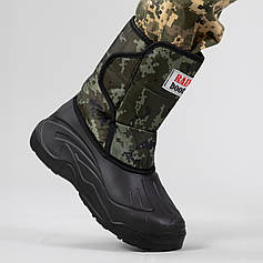 Чоботи чоловічі зимові з хутром водонепроникні (М 12 камуфляж)