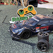 Дрифт машинка Nissan GT500 4WD на радіокеруванні Чорна | Машинка для дрифту на пульті управління | Дрифт машина на радіокеруванні, фото 7