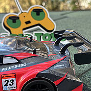 Дрифт машинка Nissan GT500 4WD на радіокеруванні Червона | Машинка для дрифту на пульті управління Дрифт машина на радіокеруванні, фото 7