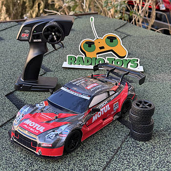 Дрифт машинка Nissan GT500 4WD на радіокеруванні Червона | Машинка для дрифту на пульті управління Дрифт машина на радіокеруванні