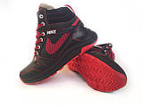 Черевики підліткові зимові на хлопчика теплі шкіряні кросівки на хутрі, фото 6