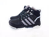 Спортивні зимові черевики підліткові кросівки шкіряні на хлопчика, фото 5