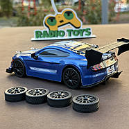 Дрифт машинка на радіокеруванні Ford Mustang Синій | Машинка для дрифту на пульті управління Дрифт машина на радіокеруванні, фото 2