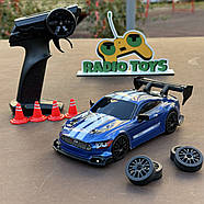Дрифт машинка на радіокеруванні Ford Mustang Синій | Машинка для дрифту на пульті управління Дрифт машина на радіокеруванні, фото 3