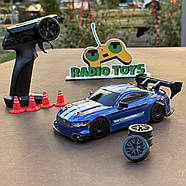 Дрифт машинка на радіокеруванні Ford Mustang Синій | Машинка для дрифту на пульті управління Дрифт машина на радіокеруванні, фото 6