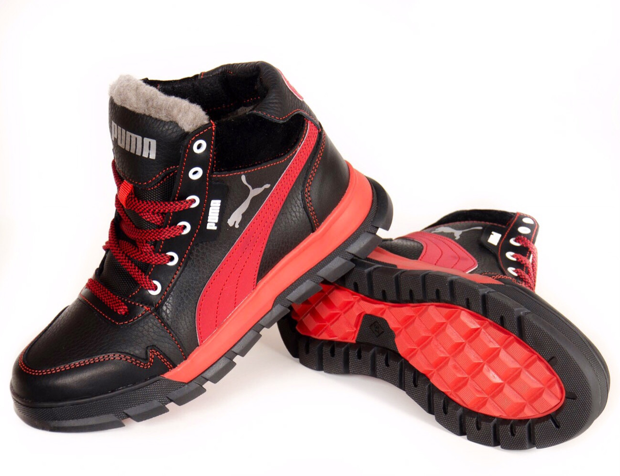 Зимові черевики підліткові шкіряне дитяче взуття на хлопчика, фото 1