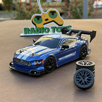 Дрифт машинка на радіокеруванні Ford Mustang Синій | Машинка для дрифту на пульті управління Дрифт машина на радіокеруванні