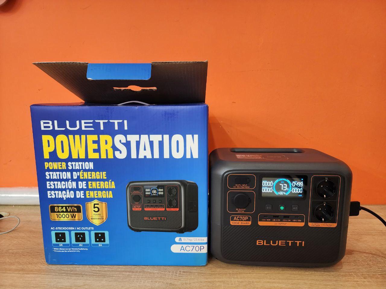 Зарядна станція BLUETTI AC70P 1000W (AC70P), нова!