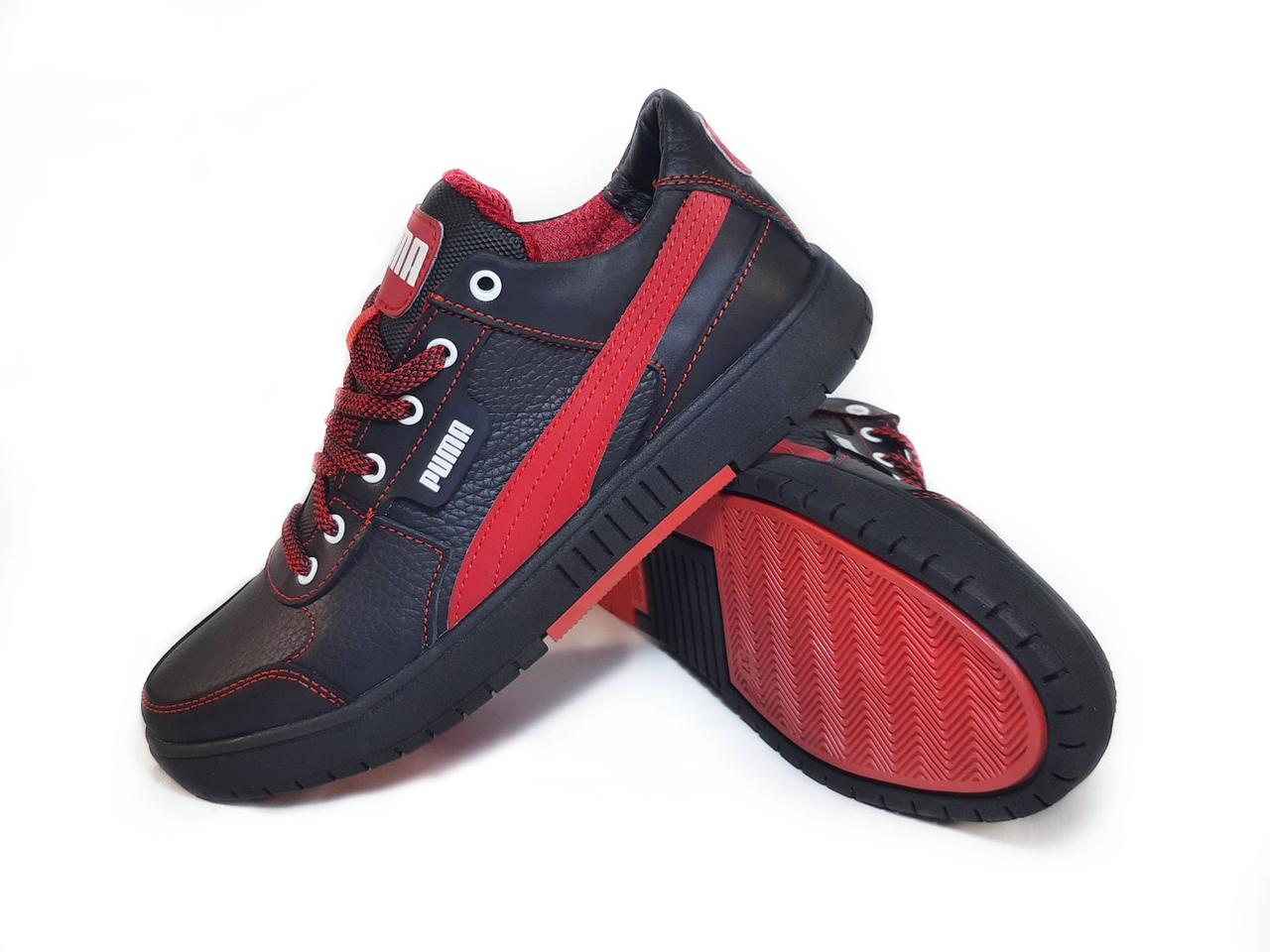 Шкіряні дитячі кросівки хлопчик підліток з натуральних матеріалів розміри 32 33 34 35 36 37 38 39 40 41, фото 1