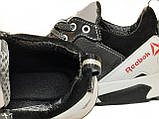 Модні дитячі кросівки для підлітків хлопчиків шкіряні чорно-сірі розміри 32 33 34 35 36 37 38 39 40, фото 5