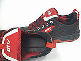 Кеди підліткові для хлопчика кросівки дитячі шкіряні чорно червоні розмір 32 33 34 35 36 37 38 39 40, фото 5