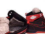 Тепле взуття для підлітків кеди шкіряні дитячі черевики зимові кросівки для хлопчиків от 32 до 40, фото 5