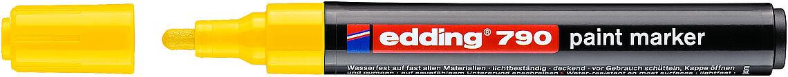 Маркер edding e-790 Paint жовтий для металу, для будь-яких поверхонь. Маркер-фарба