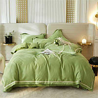 Постільна білизна вафельна органічна бавовна 200_230_2801pbv зелена