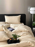 Постільна білизна органічна бавовна жаккард 200_230_430pbobg бежова